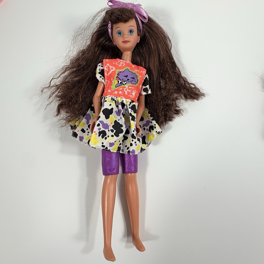 1991 Mattel Pet Pals Skipper Cool Top Teen Sister of Barbie Brunette Doll 1770